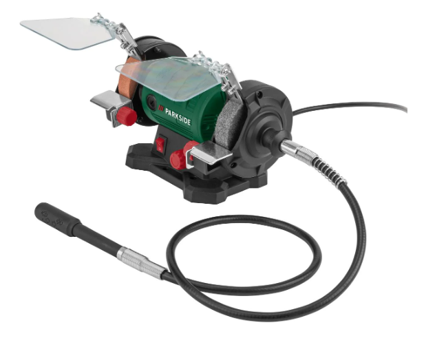 Dvojitá brúska s flexibilným hriadeľom Parkside PDFW 120 A1